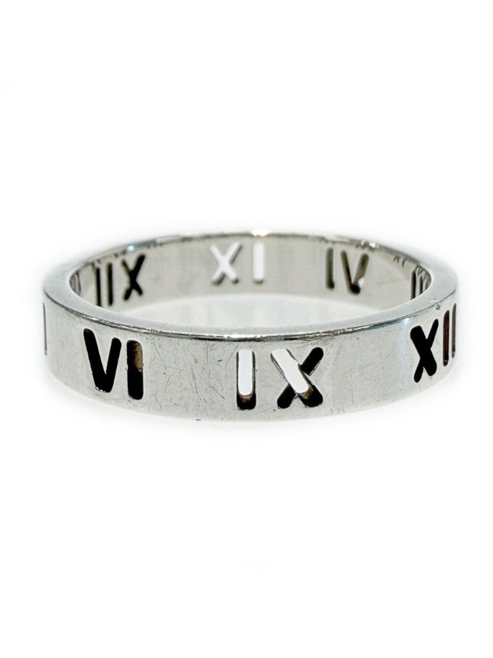Tiffany & Co Silver Open Atlas Ring